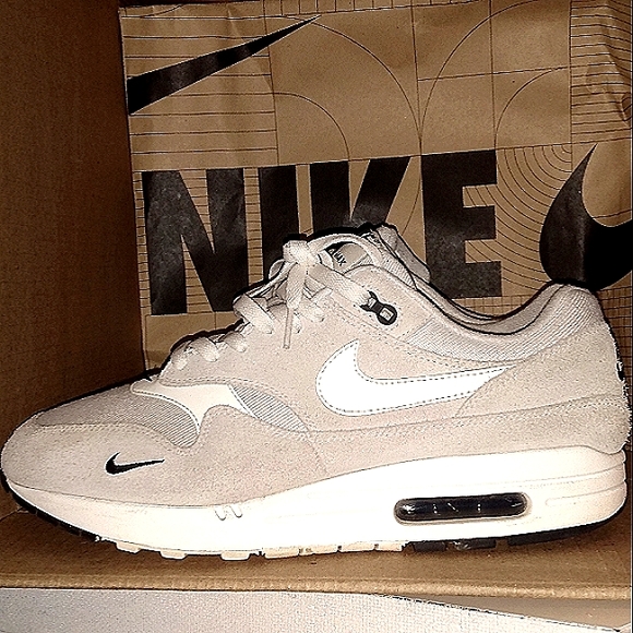 Nike Other - Nike Air Max 1 premium "Pure Platinum" /white sail/,cream.